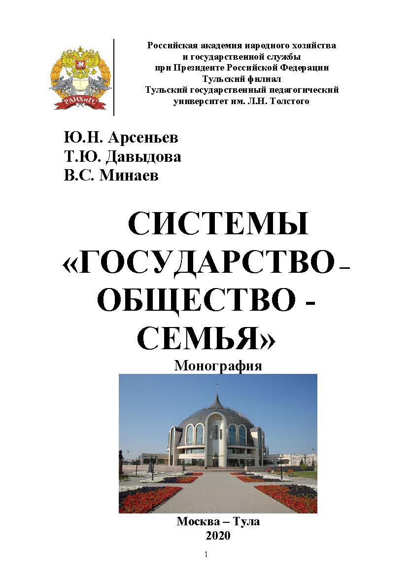 Системы «государство – общество – семья»: монография ISBN 978-5-7679-4186-5