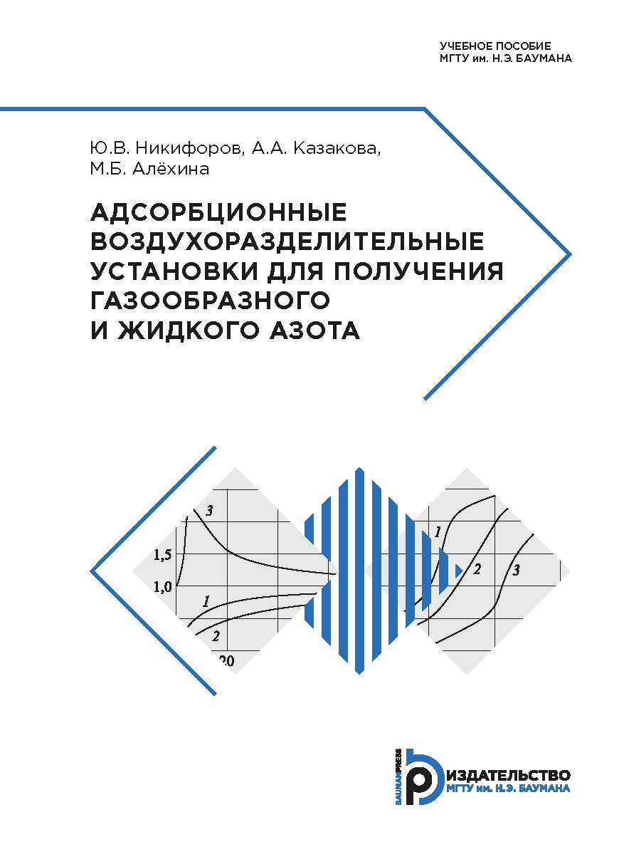 Адсорбционные воздухоразделительные установки для получения газообразного и жидкого азота : учебное пособие. 2-е изд., испр. ISBN 978-5-7038-5162-3