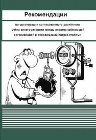 Рекомендации по организации согласованного расчётного учёта электроэнергии между энергоснабжающей организацией и энероемкими потребителями ISBN 978-5-98908-215-5
