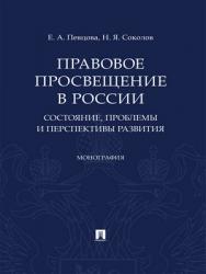 Правовое просвещение в России: состояние, проблемы и перспективы развития : монография ISBN 978-5-392-28815-1